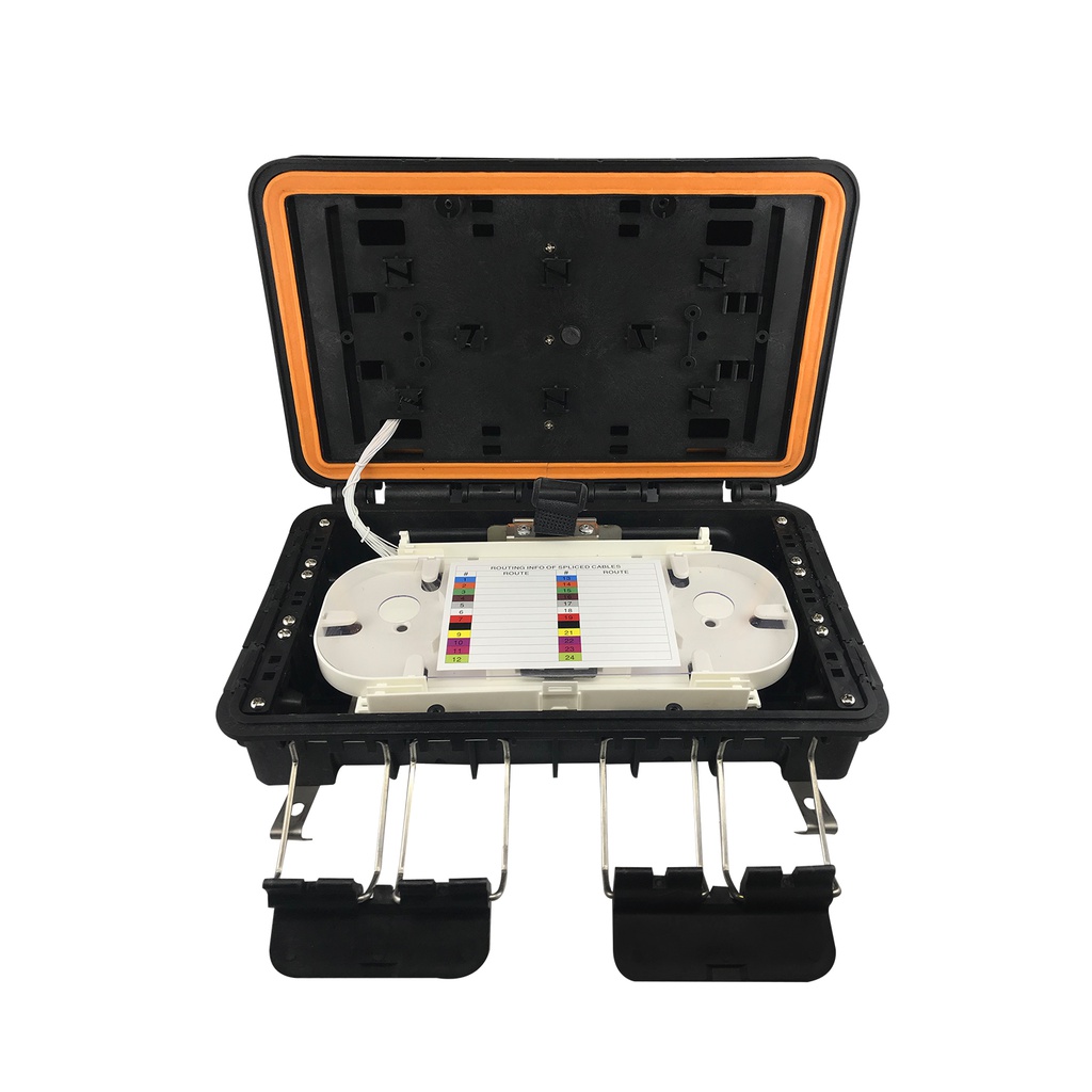 CAJA FTTX PARA EXTERIOR 16 PUERTOS PLC-16 + UNIONES SC/APC