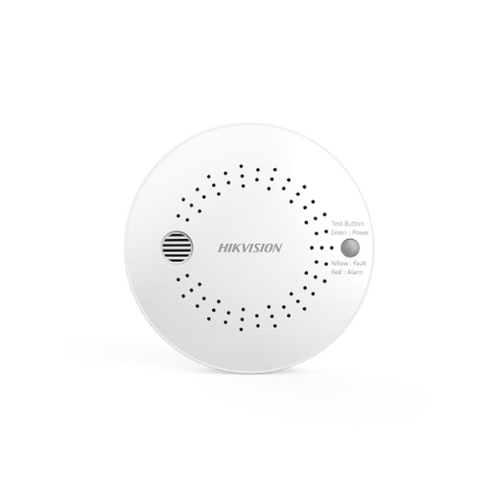 Detector de Humo para alarma Hikvision, Comunicación inalámbrica con el panel, Frecuencia de 433Mhz, marca Hikvision