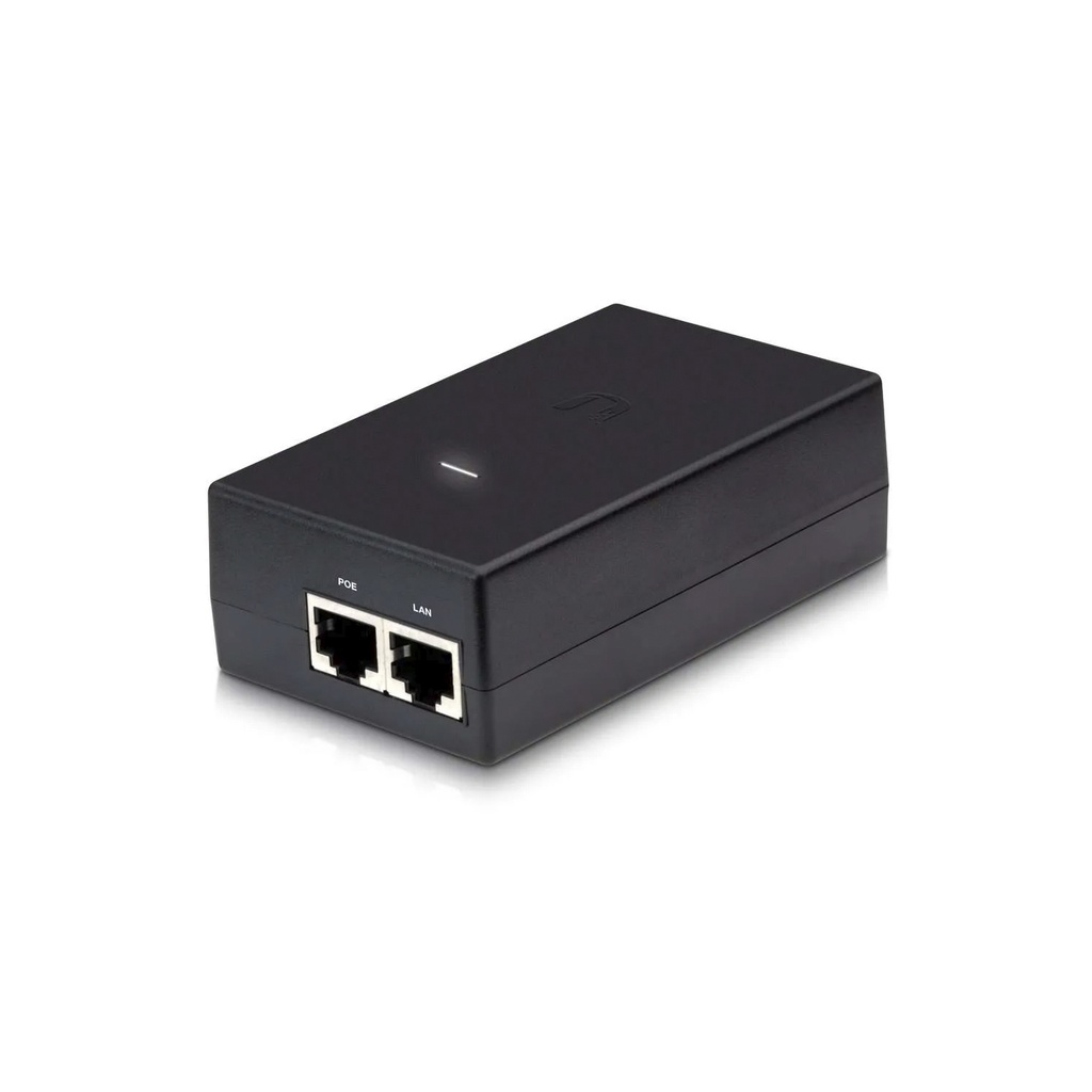 Adaptador y protector ESD PoE, 50VDC 1.2A, 60W, FE, marca Ubiquiti.