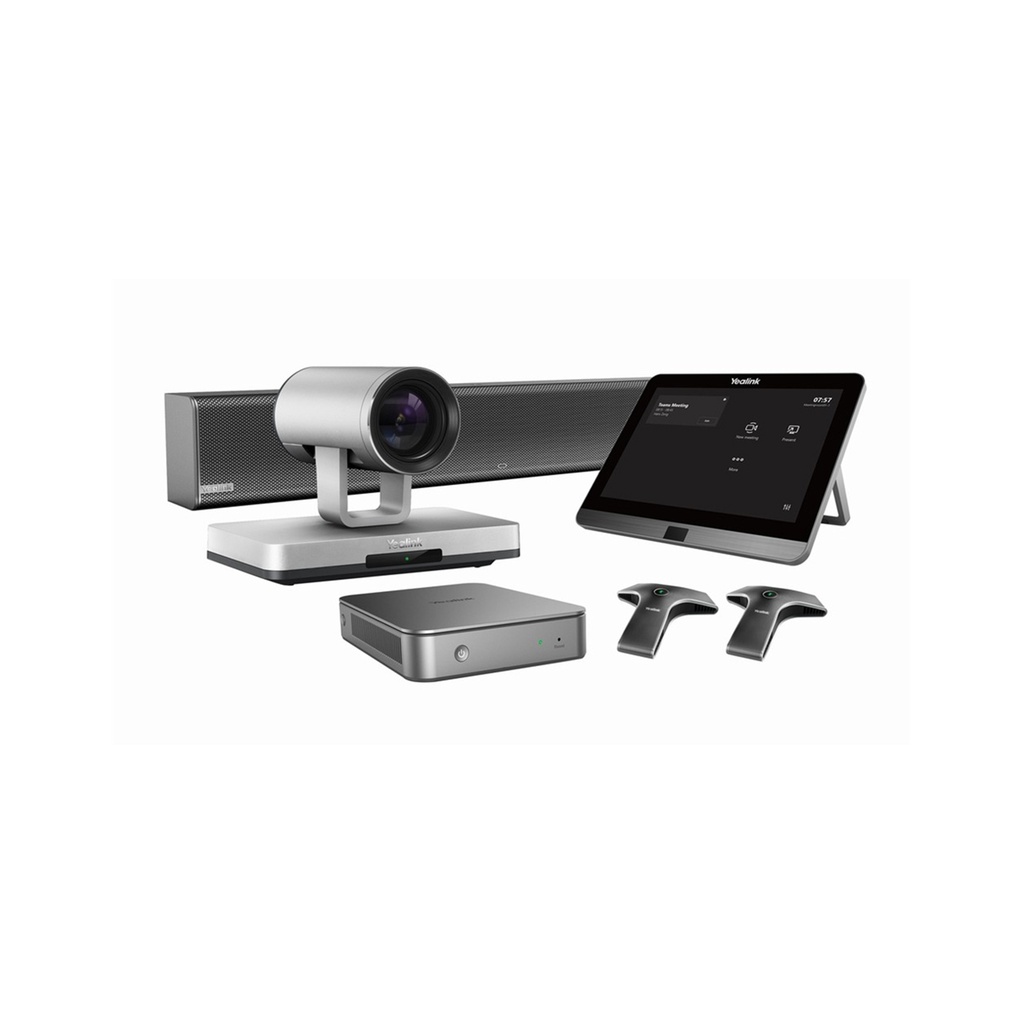 Equipo de video conferencia para uso con Microsoft Teams, MVC800 II, con cámara PTZ, miniPC y arreglos de audio, marca Yealink