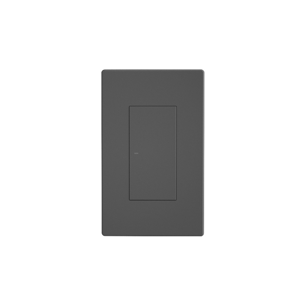 Interruptor de pared inteligente sencillo, botón físico, 100-240VAC, Wi-Fi, negro, marca Sonoff.