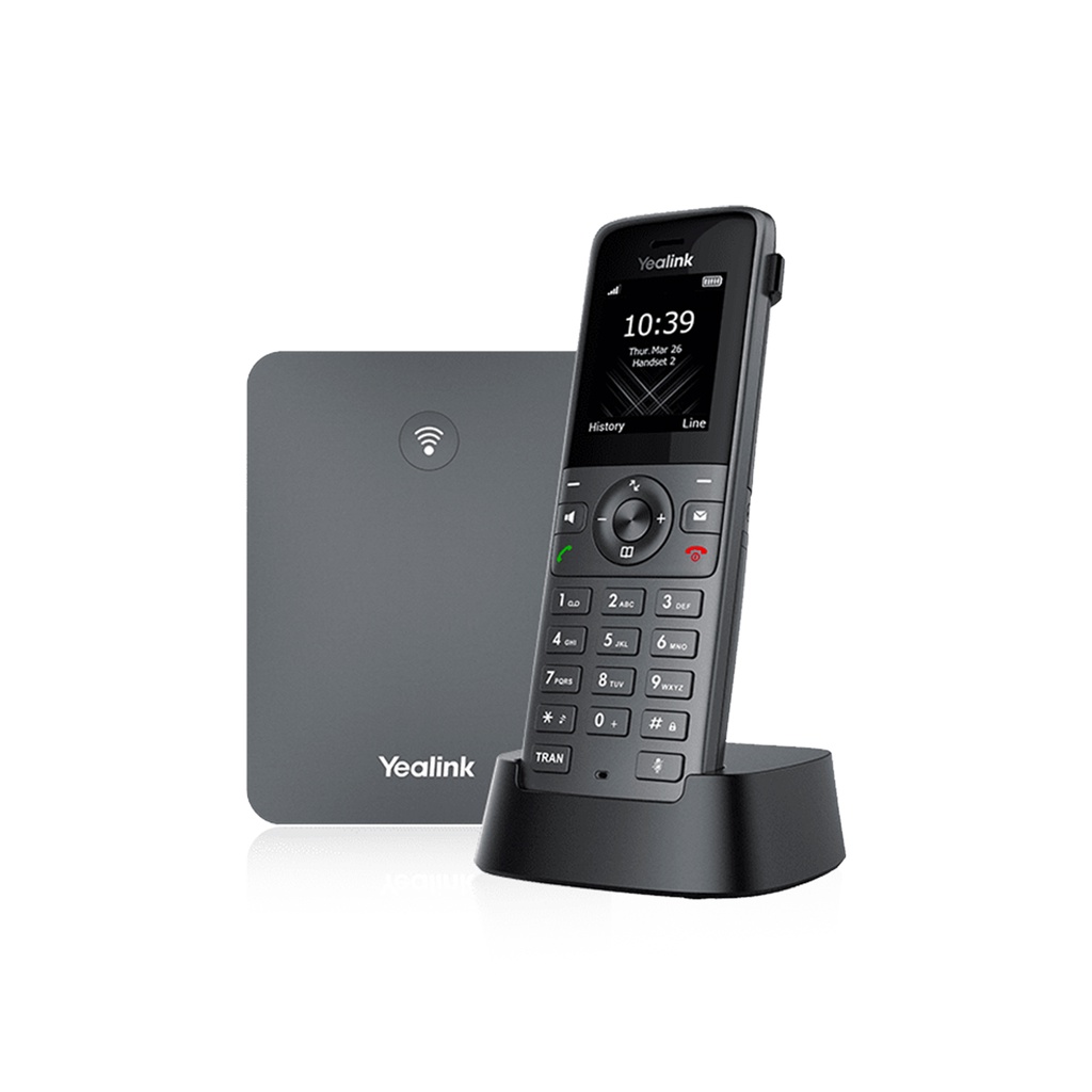 Teléfono inálambrico DECT Yealink W73P, incluye base y teléfono. 