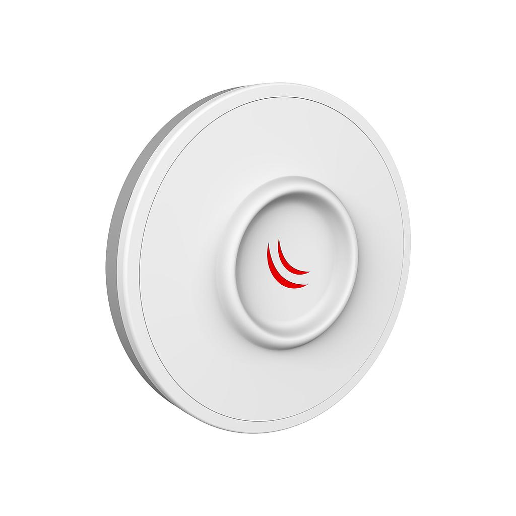 DISC Lite5 ac Dispositivo inalámbrico para exterior 802.11a / n / ac de 5 GHz con una antena integrada de 21 dBi tipo contrafuego y Gigabit Ethernet para distancias más largas, marca Mikrotik