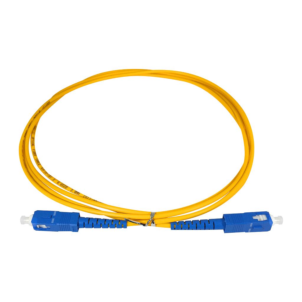 Patch cord fibra óptica SM SC/UPC a SC/UPC simplex 2mt 3mm, marca Nextlink