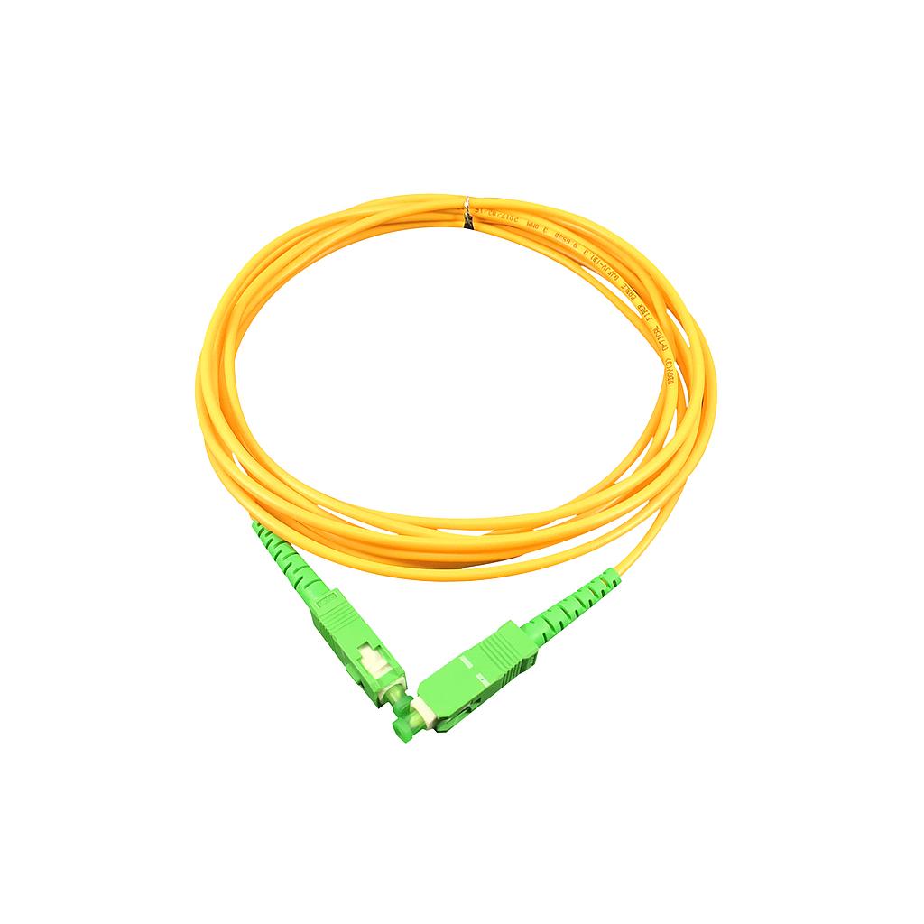 Patch cord fibra óptica SM SC/APC a SC/APC simplex 3mt 3mm, marca Nextlink