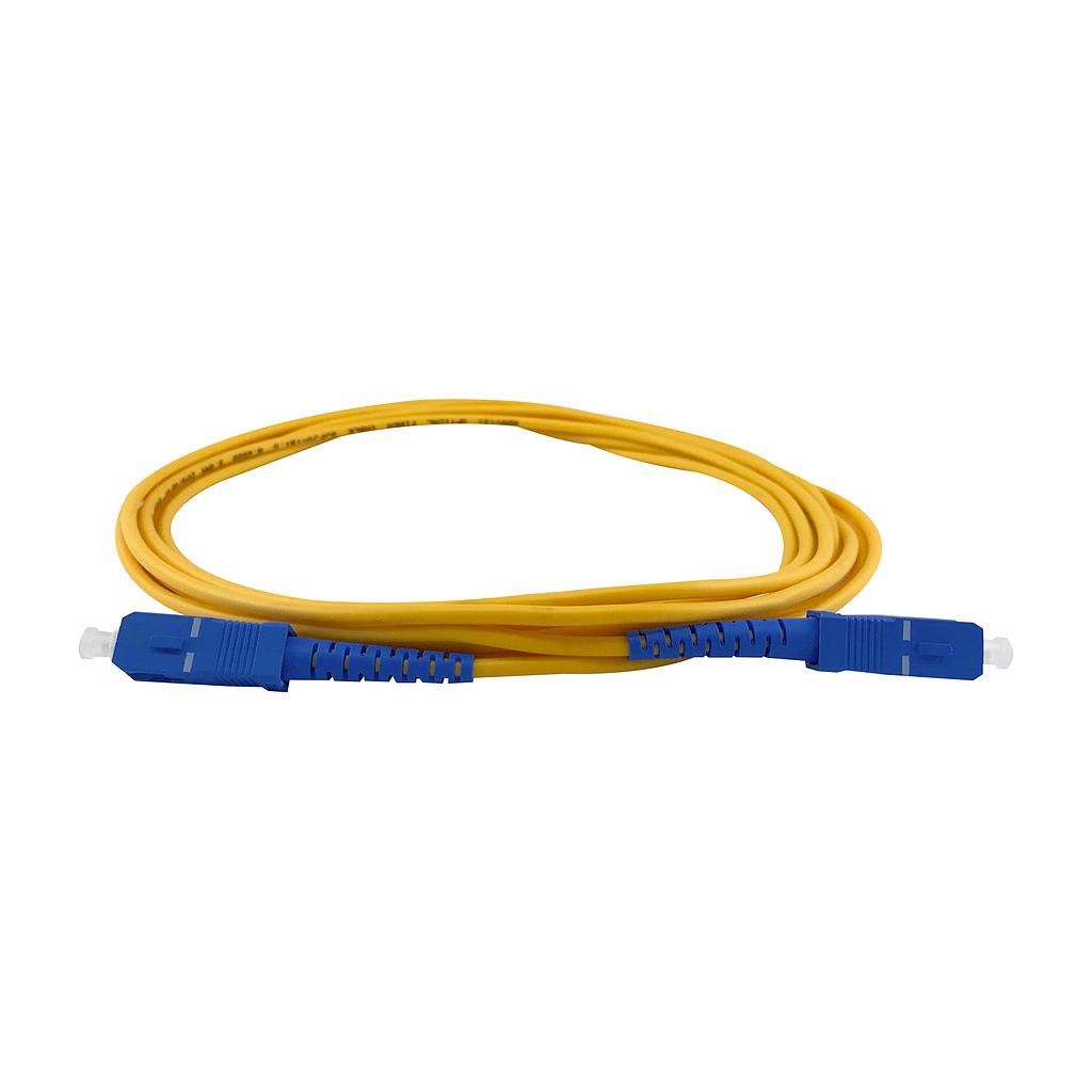 Patch cord fibra óptica SM SC/UPC a SC/UPC simplex 3mt 3mm, marca Nextlink
