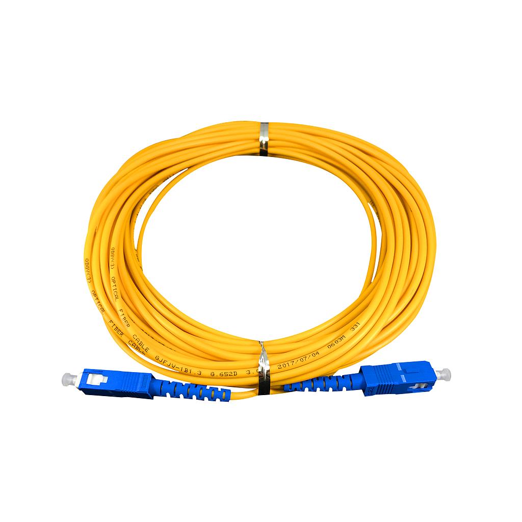 Patch cord fibra óptica SM SC/UPC a SC/UPC simplex 5mt 3mm, marca Nextlink