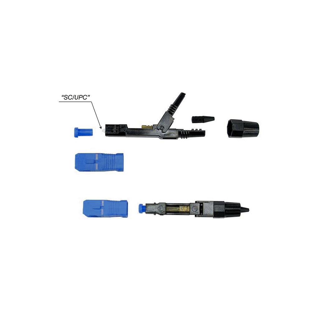 Conector mecánico para fibra drop SC-UPC, marca Nextlink
