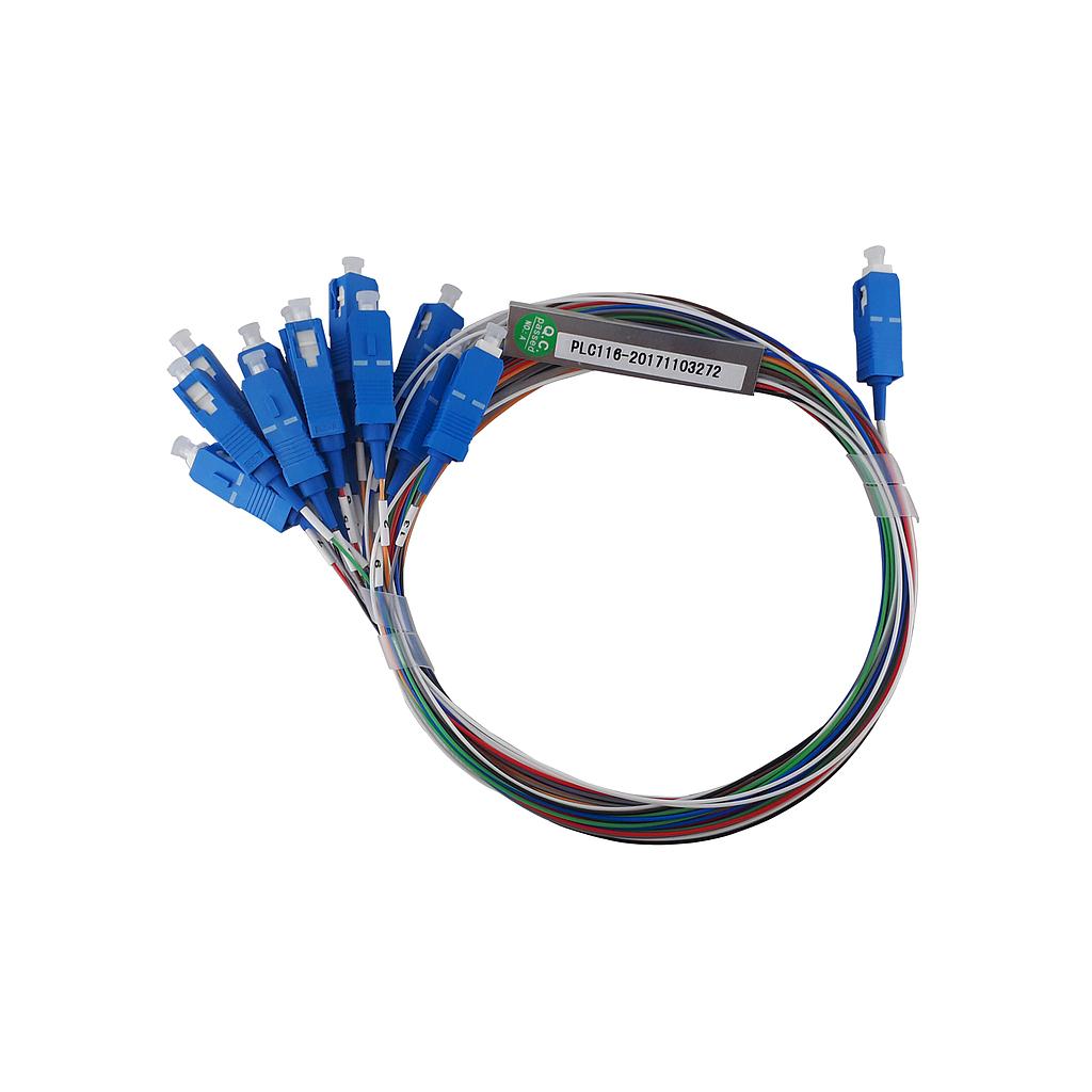 Splitter optico PLC-1x16 WDM conector SC/UPC, marca Nextlink