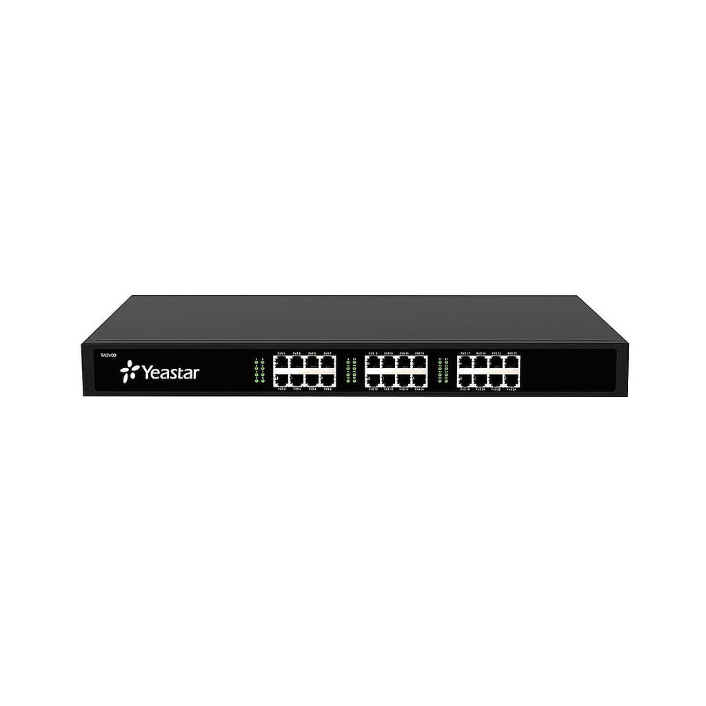 Gateway para 24 puertos FXS (extensiones), para rack, marca Yeastar