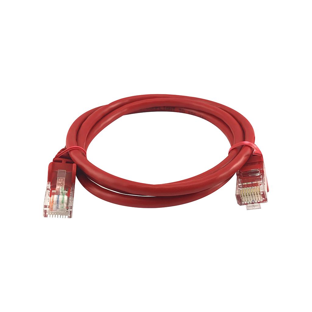 Patch cable categoría 5E 1m rojo, marca Linkbasic