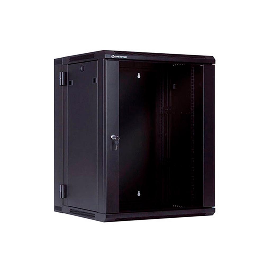 Gabinete 15 RMS 550mm de profundidad, abatible, color negro, marca Linkbasic