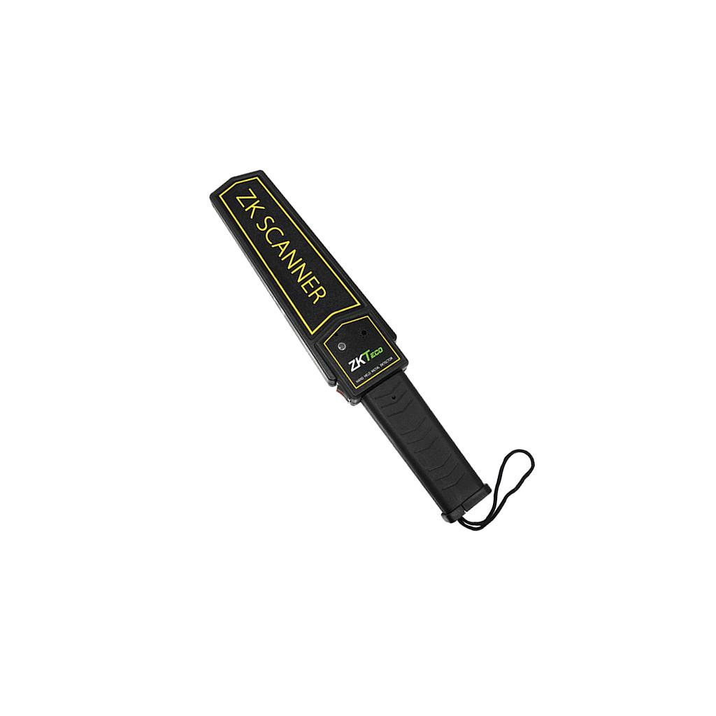 Detector de metal de mano, alarma, luz y vibracion, con batería recargable, marca ZKTeco