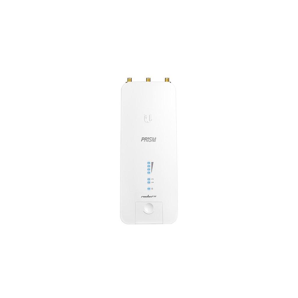 Radio base Rocket AC, 2.4 GHz, enlaces PtMP y PtP tecnología AirMax, +150 Mbps +50 clientes, marca Ubiquiti.