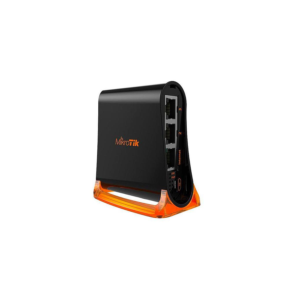 Router Hap Mini, 3 Puertos 10/100 Mbps, Wi-Fi 2.4 Ghz 802.11 b/g/n, marca Mikrotik