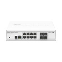 Switch Mikrotik, 8 puertos Gigabit Ethernet, 4 puertos SFP 