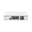 Cloud Router Switch, 8 puertos PoE Gigabit, 4 puertos SFP, marca Mikrotik