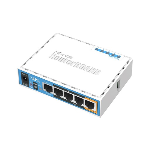 [RB952UI-5AC2ND] Router hAP ac lite, doble banda 2.4GHz y 5GHz, marca Mikrotik
