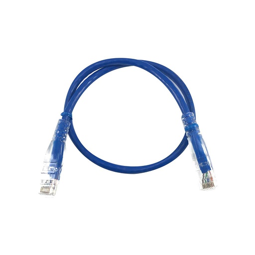 [CAA01-UC6-0.5-A] Patch Cable Utp Linkbasic Color Negro, 0.5 Metros (50cms) Cat. 6, marca Linkbasic