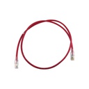 Path Cord categoria 6, Diametro Reducido 28 AWG, de 3 pies color rojo, marca Ortronics.