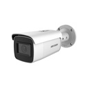 camara tipo Bala varifocal con lente motorizado de 2.8mm a 12mm IP 4 Megapixel / 50 mts IR EXIR / Exterior IP67 / WDR 120 dB / PoE+ / entrada de Audio y Alarma