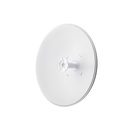 Antena direccional de 2.4 GHz 24 dBi, punto a punto (PtP) de largo alcance, tecnología AirFiber, marca Ubiquiti.