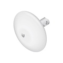 Radio con antena integrada NanoBeam M5, 5 GHz, 16 dBi, puente con tecnología AirMax, marca Ubiquiti.
