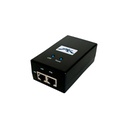 Adaptador y protector ESD PoE, 24VDC 0.5A, 12W, FE, marca Ubiquiti.