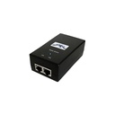 Adaptador y protector ESD PoE, 48VDC 0.5A, 24W, FE, marca Ubiquiti.