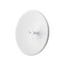 Antena direccional Rocket Dish LW, 5 GHz, 30 dBi, punto a punto (PtP) 2x2, tecnología AirPrism, AC y Wave MLO5, marca Ubiquiti.