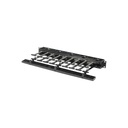 Organizador horizontal, simple, 19 pulgadas, 1 RU, color blanco, marca Ortronics.