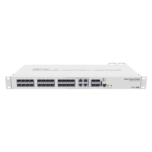 [CRS328-4C-20S-4S+RM] Cloud Router Switch de 20 puertos SFP, 4 puertos SFP+, 4 puertos combos SFP y Ethernet, marca Mikrotik