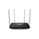 Router Wi-Fi doble banda AC1200 300 Mbps a 2,4 GHz + 867 Mbps a 5 GHz, 4 antenas externas fijas, 3 puertos LAN de 10/100 Mbps, 1 puerto WAN de 10/100 Mbps, marca Mercusys