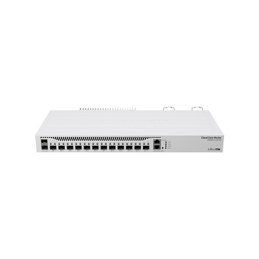 [CCR2004-1G-12S+2XS] Router CloudCore, CPU de 4 núcleos, 12 puertos SFP+, 1 puerto Gigabit Ethernet y 2 puertos SFP de 25G, marca Mikrotik