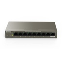 Switch TEG1109P-8-102W, 9 puertos Gigabit, desktop, con 8 puertos PoE, marca Tenda