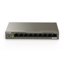 Switch PoE extendido TEG1109P-8-102W, 9 puertos Gigabit Ethernet (8 PoE), 102. watts, marca Tenda.