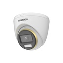 Cámara Domo Color Vu Turbo lente fijo, 2 Mpx, IP67, Iluminador led hasta 40 metros, OSD, WDR, 4 híbrido, marca Hikvision