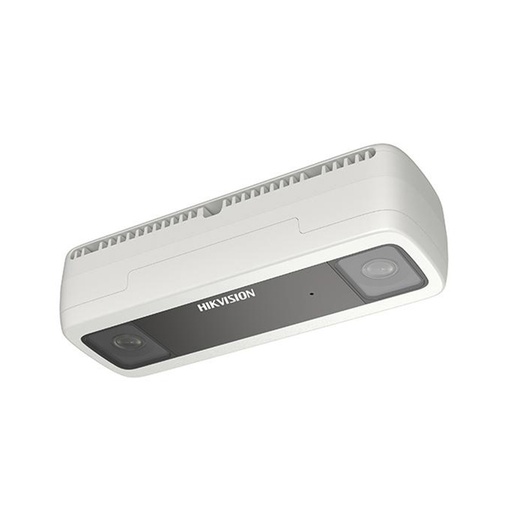 [DS-2CD6825G0/C-IVS] Cámara IP para conteo de personas, lente dual, resolución 2 Mpx, H.265, puerto de conexión RJ45, PoE, 12VDC. Marca Hikvision