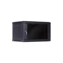 Gabinete 04 RMS 450mm de profundidad, 600mm de ancho color negro marca LinkBasic