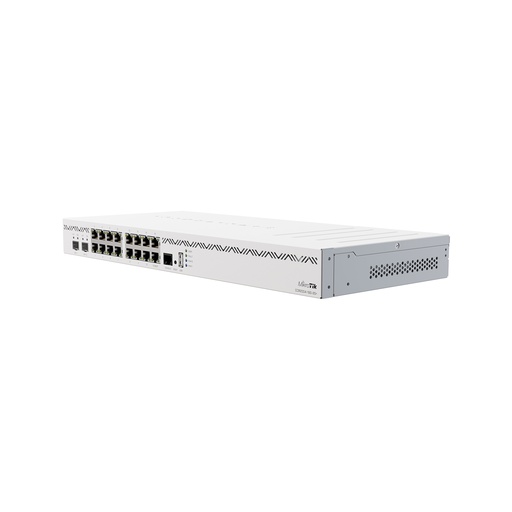 [CCR2004-16G-2S+] Cloud Core Router, CPU 4 núcleos, 16 puertos Gigabit Ethernet, 2 puertos SFP+, marca Mikrotik