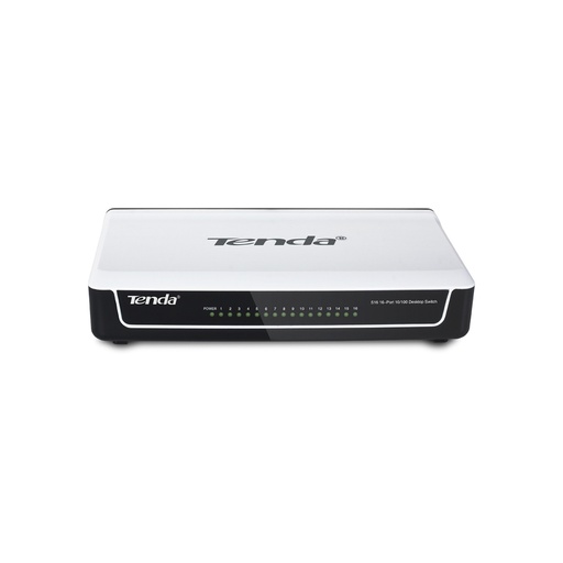 [S16] Switch S16, 16 puertos 10/100 Mbps, desktop, marca Tenda