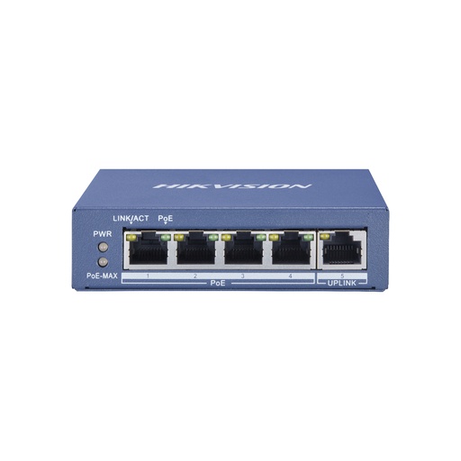 [DS-3E0505P-E/M] Switch POE no administrado Gigabit de 4 puertos