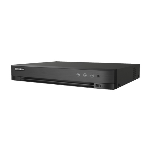 [IDS-7208HQHI-M1/FA] Dvr Turbo 8 Canales, contiene reconocimiento facial, busqueda de rostros y vehiculos con inteligencia artificial, resolución máxima 4 Mp lite, compatible con tecnologías TVI, AHD, CVI, salida HDMI, VGA, BNC, 1 slot para disco duro (No Incluido), marca Hikvision