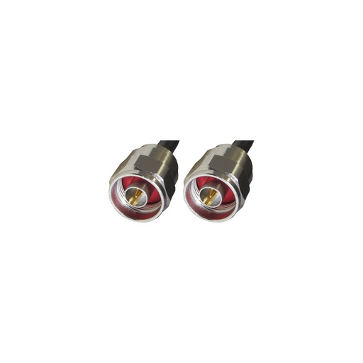 [34010010012] Par de cables conectorizados, conector N macho en ambos extremos, longitud 0.5 metros, marca ALGcom