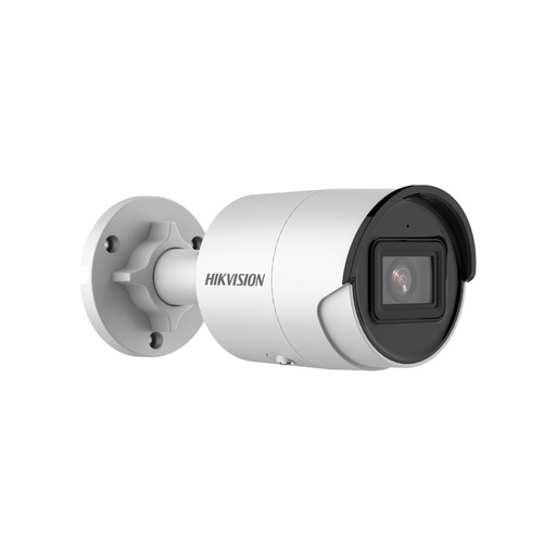 [DS-2CD2063G2-IU] Cámara IP tipo bala, resolucion 6 MPX, lente fijo, inteligencia artificial con busqueda de vehiculos y humanos, microfono integrado, IP67, WDR 120dB, 12V, PoE. Marca Hikvision