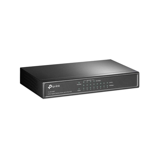[TL-SG1008P] Switch 8 puertos Gigabit Ethernet con 4 puertos PoE+, para montaje en escritorio, marca TP-Link