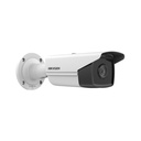 Cámara IP tipo bala  Hikvision 2ª generación Acusense nuevo algoritmo de clasificación humanos y vehículos, 4MP, 2.8mm, IR 60m. Analítica VCA X4: intrusión, cruce de línea, entrada/salida área. Captura facial