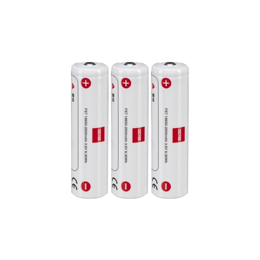 [18650-3pack] Paquete de 3 baterías recargables 18650 para estabilizadores Zhiyun
