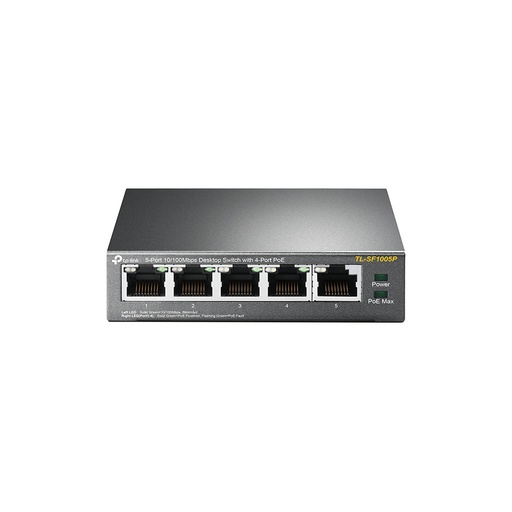 [TL-SF1005P] Switch de sobremesa TP-Link, 5 puertos 10/100M Ethernet, con 4 puertos PoE, potencia máxima 58W