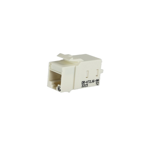 [KT2J6-88] Dado TechChoice certificable, Categoria 6, blanco, tipo Keystone, marca Ortronics.